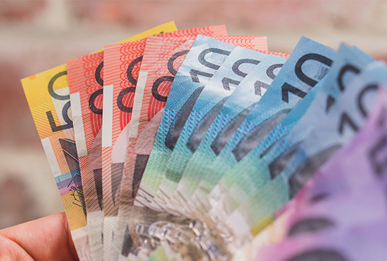 Australian currency thumb